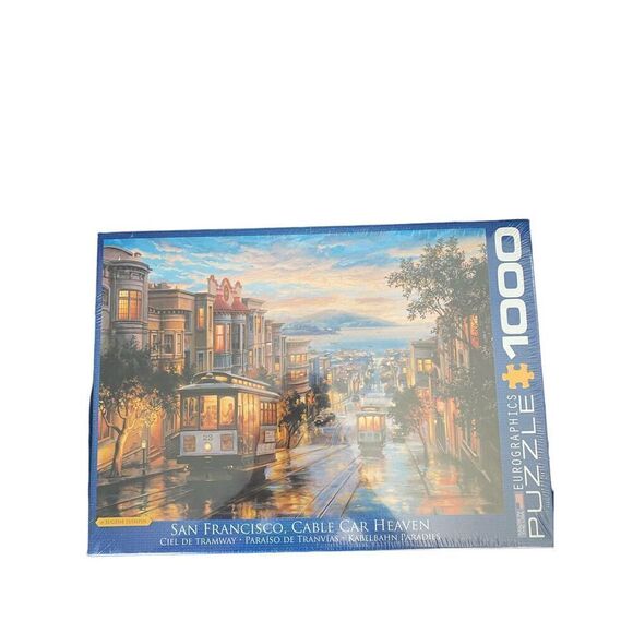 San Francisco cable car heaven thousand piece puzzle new/ Never opened - Picture 3 of 4